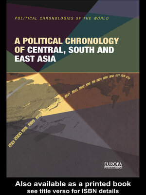 cover image of A Political Chronology of Central, South and East Asia